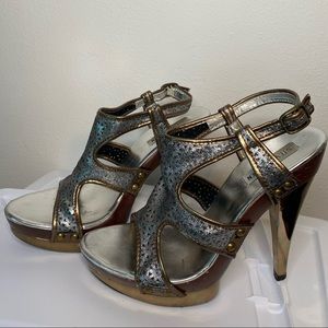 Steve Madden Leather Platform Heels Size 8.5 - #2C